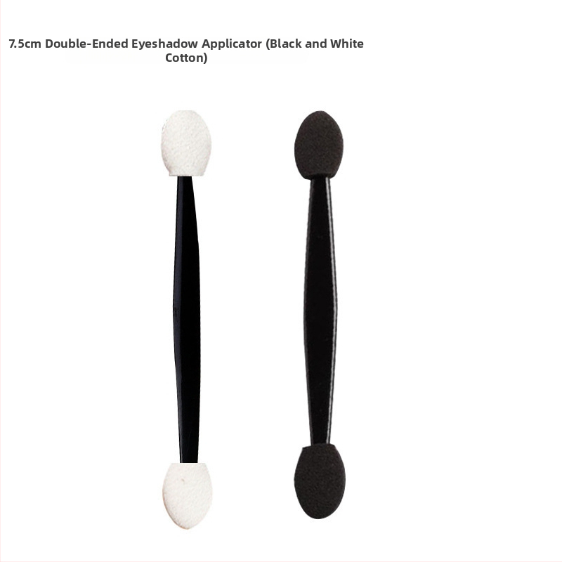 HEYI HY108 Ühekordsed kahepealine silma pintsel svampidega, kompaktne plastikust käepide, karvade pikkus reguleeritav, kogupikkus 4.5/7.5, komplekt