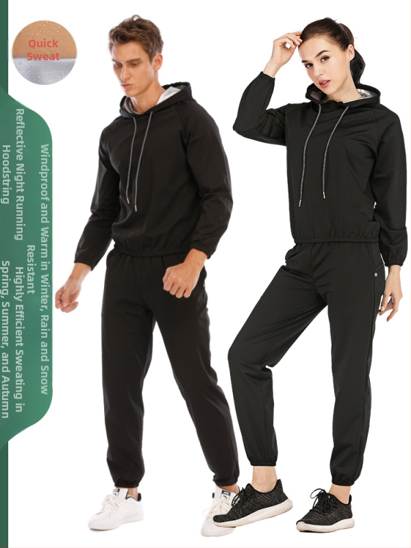 Set sport pentru alergare în aer liber și fitness, țesătură Lycra cu folie argintie, 82% poliester / 18% spandex, căptușeală Lycra, pentru toate sezoanele