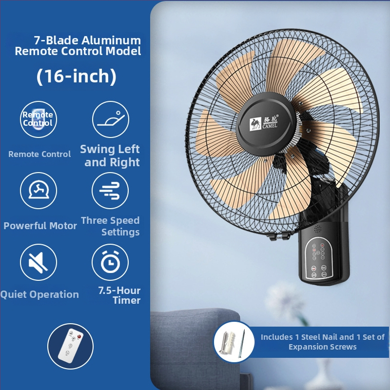 Camel B-02 Sieninis ventiliatorius, 5 mentelės, 60W, 220V, nuotolinis valdymas, kairėn–dešnėn oscilacija