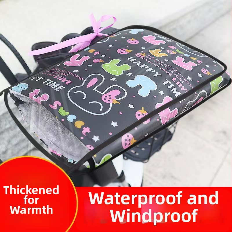 Ziemas ūdensdrošas cimdi elektrisko transportlīdzekļu lietošanai – ar fleece odru, pret vēju, universālas, piemērotas velosipēdam/motociklam