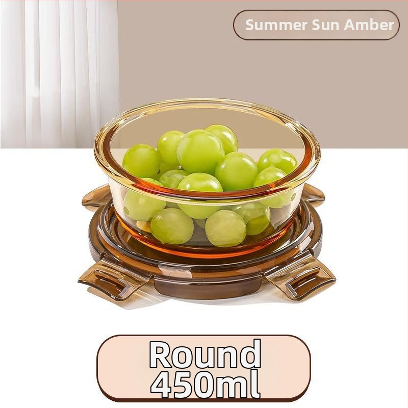 Pietų dėžutė iš borosilikatinio stiklo, tinkama mikrobangų krosnelei, sandari, izoliuota, su dangteliu