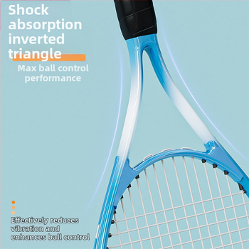 Teniso treniravimo raketė – aliuminio lydinio rėmas; svoris 95–100 g; rankenos storis G1; raketės tipas: tiesus smūgis; siūlų medžiaga: nailonas