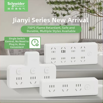 Schneider Electric USB maitinimo juosta, 10A, 220V, 2000W, tipas 86, naujas nacionalinis standartas