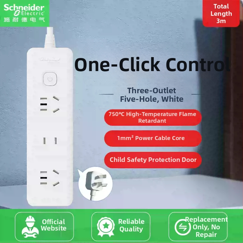 Schneider Electric USB maitinimo juosta, 10A, 220V, 2000W, tipas 86, naujas nacionalinis standartas