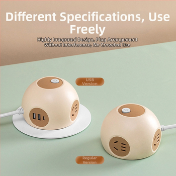 Grain Cow USB sferinė lizdų plokštė biurui — CCC sertifikuota, stalinis montavimas