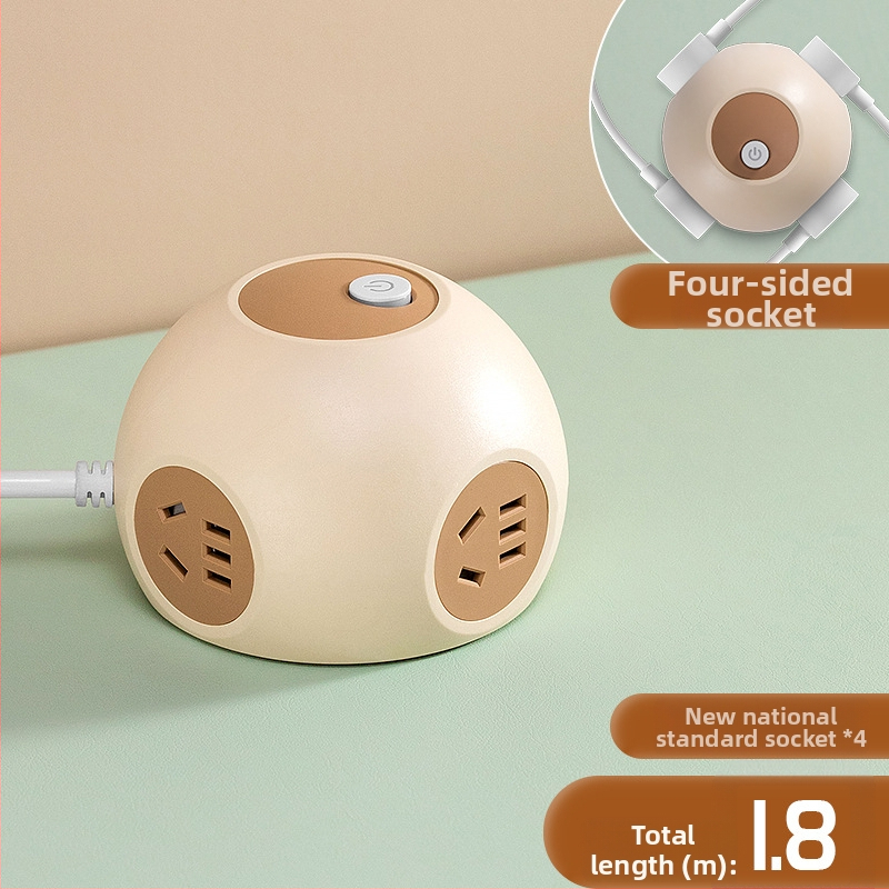 Grain Cow USB sferinė lizdų plokštė biurui — CCC sertifikuota, stalinis montavimas