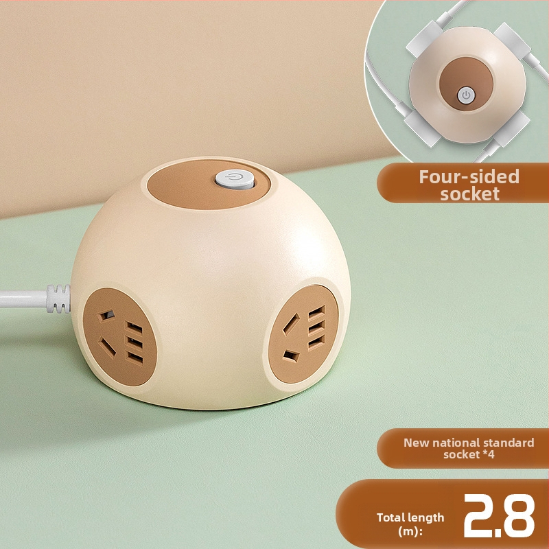 Grain Cow USB sferinė lizdų plokštė biurui — CCC sertifikuota, stalinis montavimas