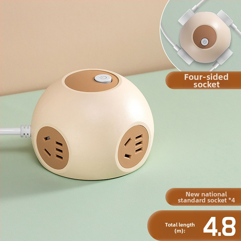 Grain Cow USB sferinė lizdų plokštė biurui — CCC sertifikuota, stalinis montavimas