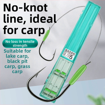 Guandong háčik na rybárstvo, dvojitý háčik s ostrými hrotmi, hotový na použitie, na sladkovodný rybolov v rieke, jazere a vodnom nádrži