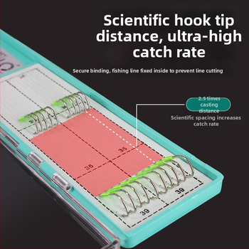 Guandong háčik na rybárstvo, dvojitý háčik s ostrými hrotmi, hotový na použitie, na sladkovodný rybolov v rieke, jazere a vodnom nádrži