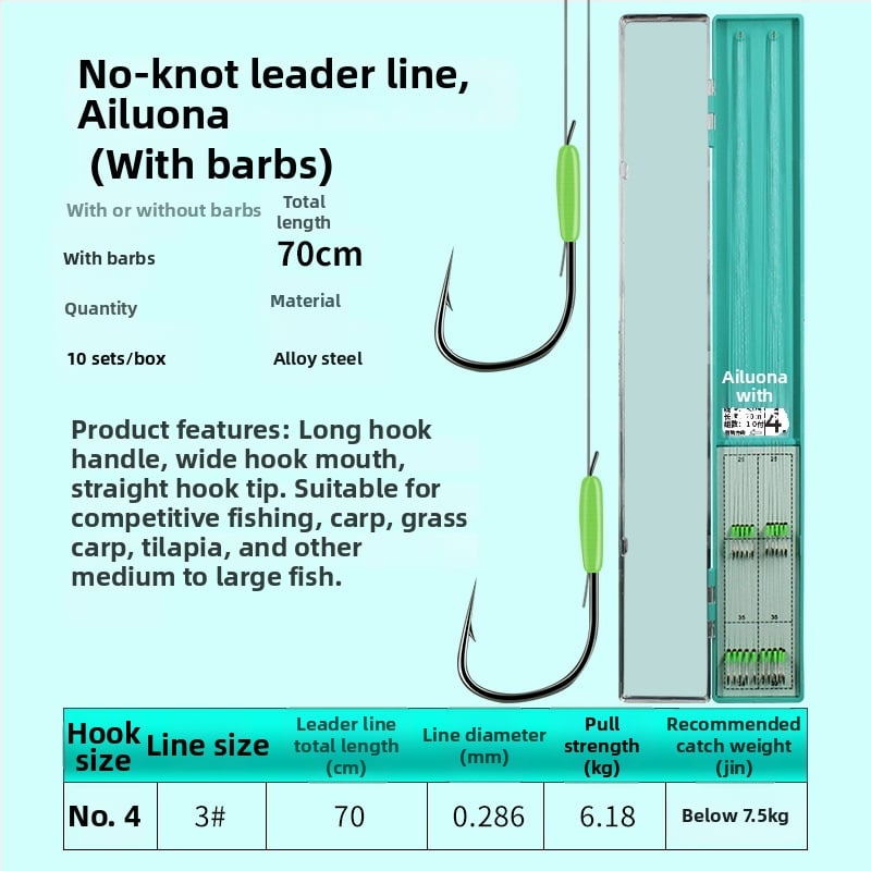Guandong háčik na rybárstvo, dvojitý háčik s ostrými hrotmi, hotový na použitie, na sladkovodný rybolov v rieke, jazere a vodnom nádrži