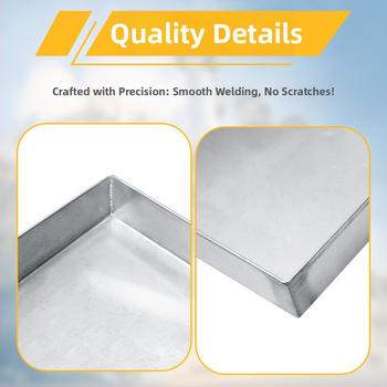 304 nehrđajući čelik, plitka tava za skupljanje vode, kvadratni i pravokutni oblik, brušena površina, univerzalna uporaba, novi kineski stil