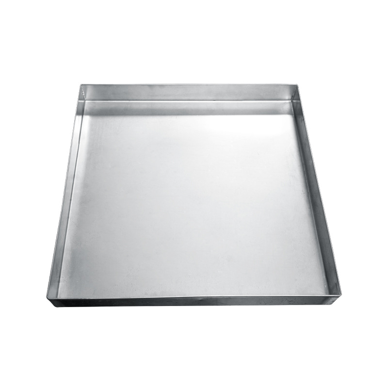 304 nehrđajući čelik, plitka tava za skupljanje vode, kvadratni i pravokutni oblik, brušena površina, univerzalna uporaba, novi kineski stil
