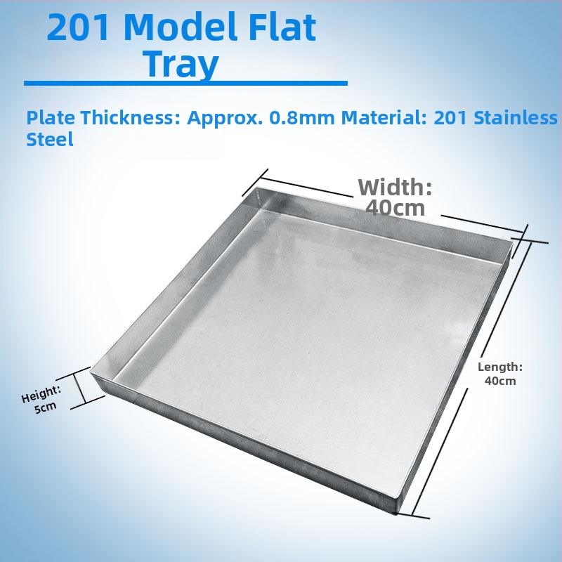 304 nehrđajući čelik, plitka tava za skupljanje vode, kvadratni i pravokutni oblik, brušena površina, univerzalna uporaba, novi kineski stil