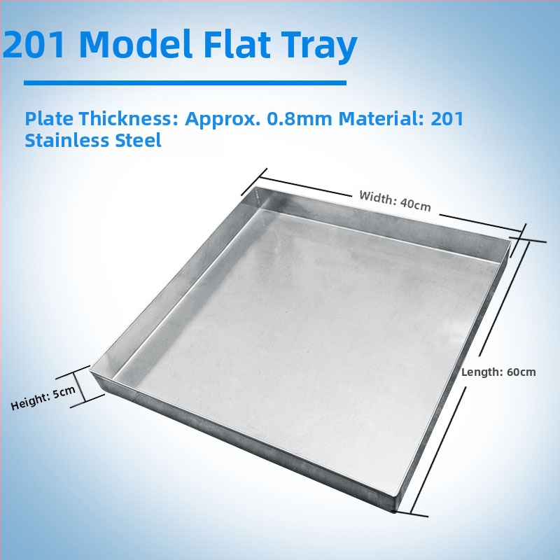 304 nehrđajući čelik, plitka tava za skupljanje vode, kvadratni i pravokutni oblik, brušena površina, univerzalna uporaba, novi kineski stil