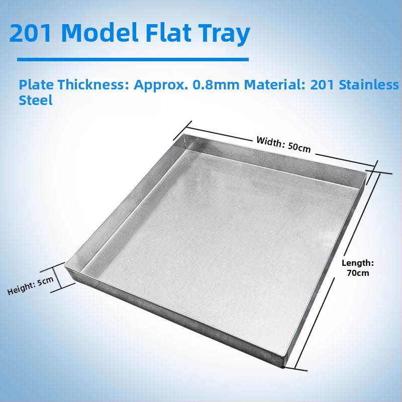 304 nehrđajući čelik, plitka tava za skupljanje vode, kvadratni i pravokutni oblik, brušena površina, univerzalna uporaba, novi kineski stil