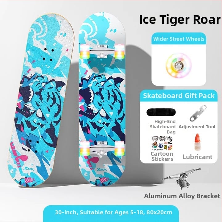 XTEP dječji skateboard - Double Kickboard, Mixed Material, TBHB-20240815, za početnike