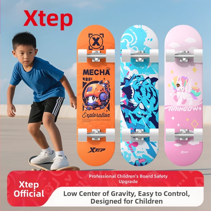 XTEP dječji skateboard - Double Kickboard, Mixed Material, TBHB-20240815, za početnike