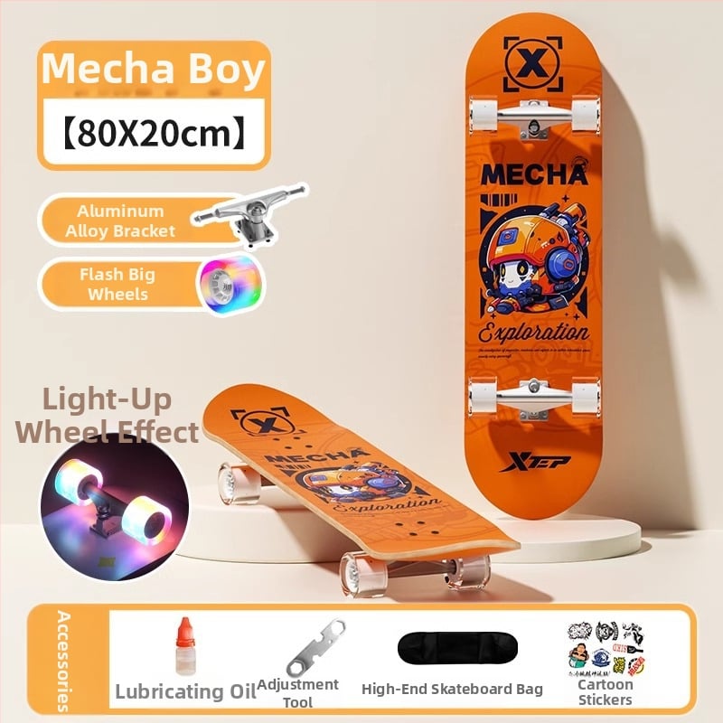 XTEP dječji skateboard - Double Kickboard, Mixed Material, TBHB-20240815, za početnike