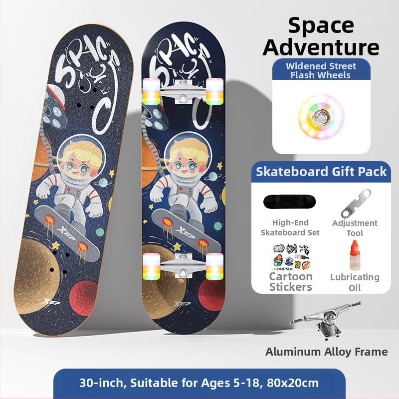 XTEP dječji skateboard - Double Kickboard, Mixed Material, TBHB-20240815, za početnike