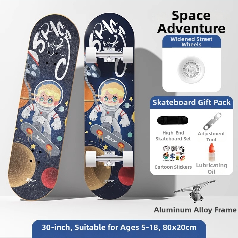 XTEP dječji skateboard - Double Kickboard, Mixed Material, TBHB-20240815, za početnike