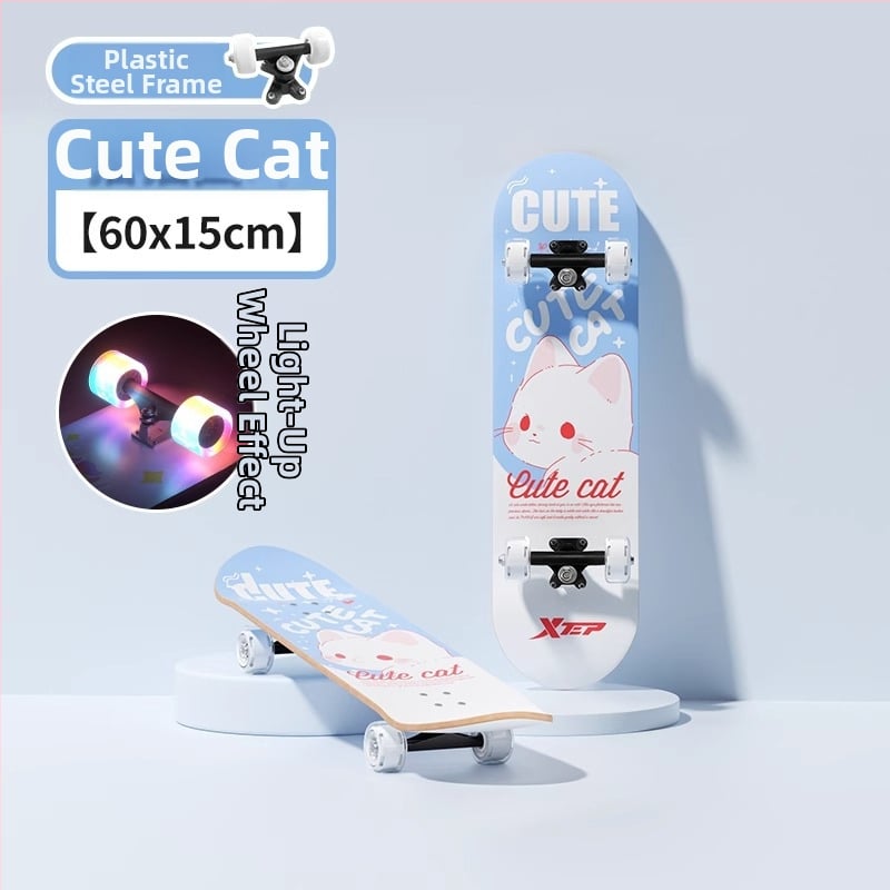 XTEP dječji skateboard - Double Kickboard, Mixed Material, TBHB-20240815, za početnike