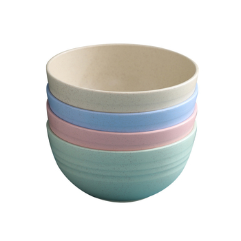 Sada misiek na jedlo, odolná voči pádu, plast PP + vlákno z pšeničnej slamy, guľatý tvar, potlačené logo, možnosť vlastných úprav (YouXinda)