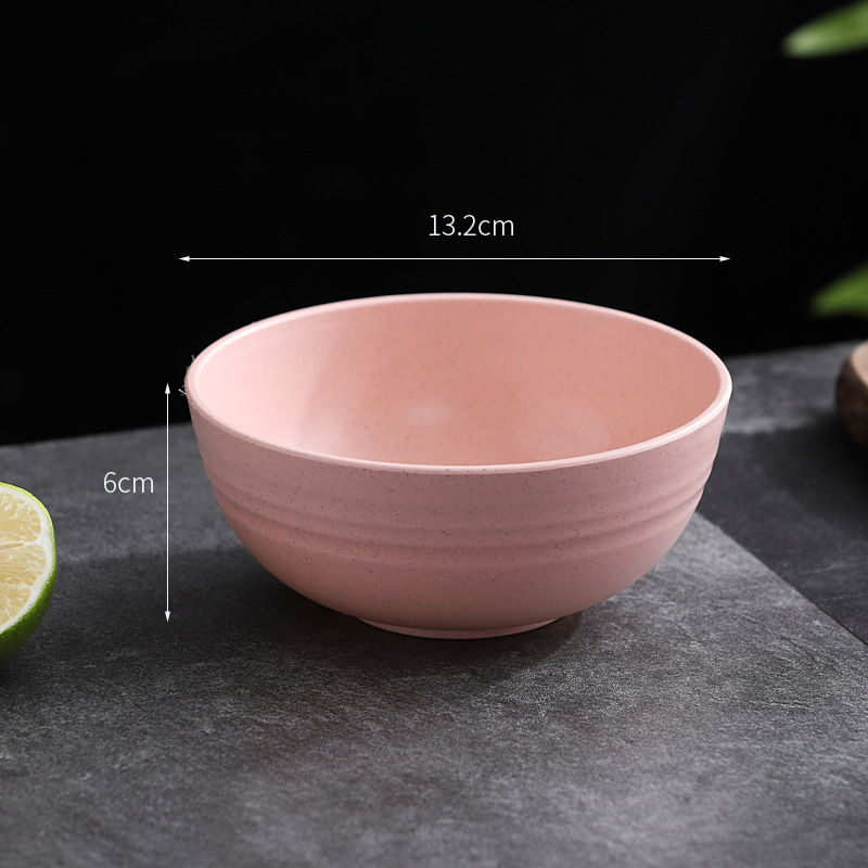 Sada misiek na jedlo, odolná voči pádu, plast PP + vlákno z pšeničnej slamy, guľatý tvar, potlačené logo, možnosť vlastných úprav (YouXinda)