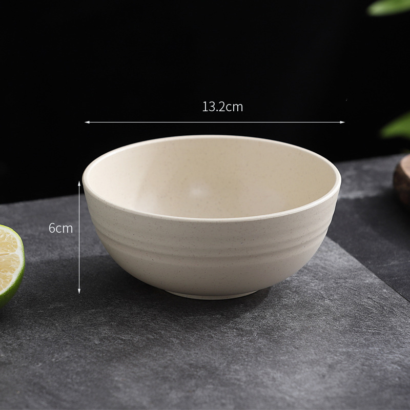 Sada misiek na jedlo, odolná voči pádu, plast PP + vlákno z pšeničnej slamy, guľatý tvar, potlačené logo, možnosť vlastných úprav (YouXinda)