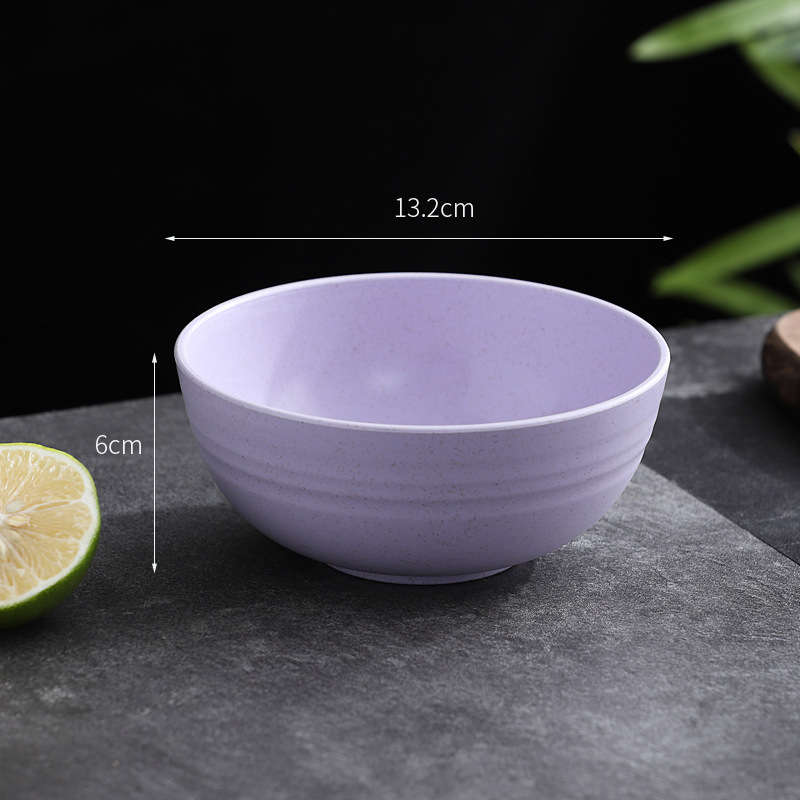 Sada misiek na jedlo, odolná voči pádu, plast PP + vlákno z pšeničnej slamy, guľatý tvar, potlačené logo, možnosť vlastných úprav (YouXinda)