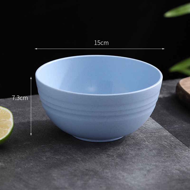 Sada misiek na jedlo, odolná voči pádu, plast PP + vlákno z pšeničnej slamy, guľatý tvar, potlačené logo, možnosť vlastných úprav (YouXinda)