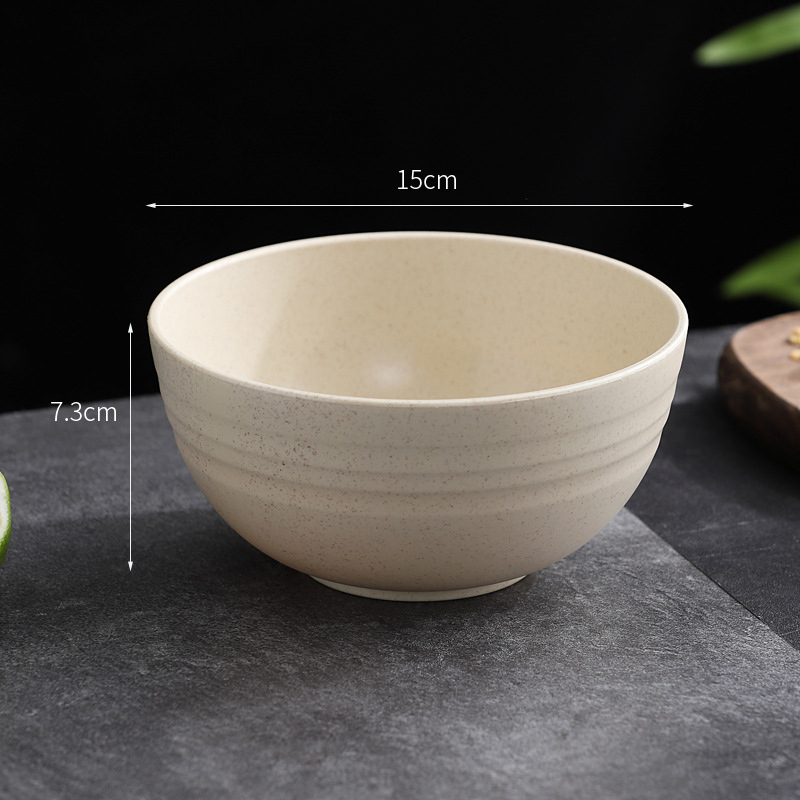 Sada misiek na jedlo, odolná voči pádu, plast PP + vlákno z pšeničnej slamy, guľatý tvar, potlačené logo, možnosť vlastných úprav (YouXinda)