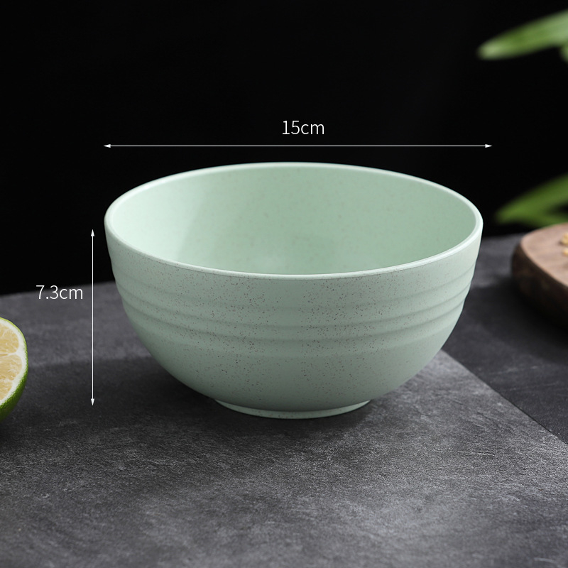 Sada misiek na jedlo, odolná voči pádu, plast PP + vlákno z pšeničnej slamy, guľatý tvar, potlačené logo, možnosť vlastných úprav (YouXinda)