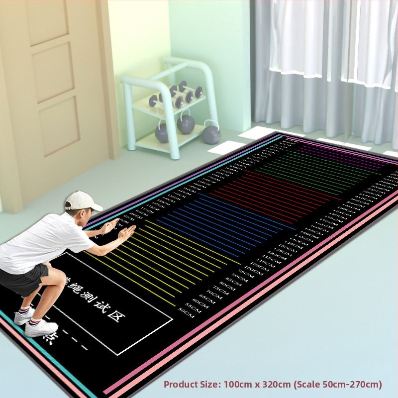Stovintis šuolių kilimėlis fizinio pasirengimo testui – Yongxin, mikropluoštas, sporto kilimėlis, tinkamas bėgimui, fitnesui ir šokiui