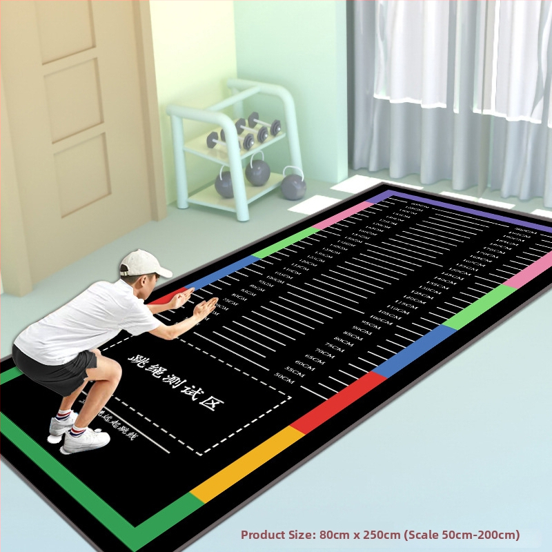 Stovintis šuolių kilimėlis fizinio pasirengimo testui – Yongxin, mikropluoštas, sporto kilimėlis, tinkamas bėgimui, fitnesui ir šokiui