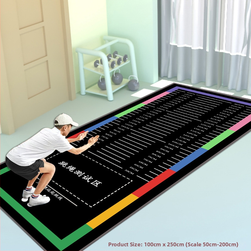 Stovintis šuolių kilimėlis fizinio pasirengimo testui – Yongxin, mikropluoštas, sporto kilimėlis, tinkamas bėgimui, fitnesui ir šokiui