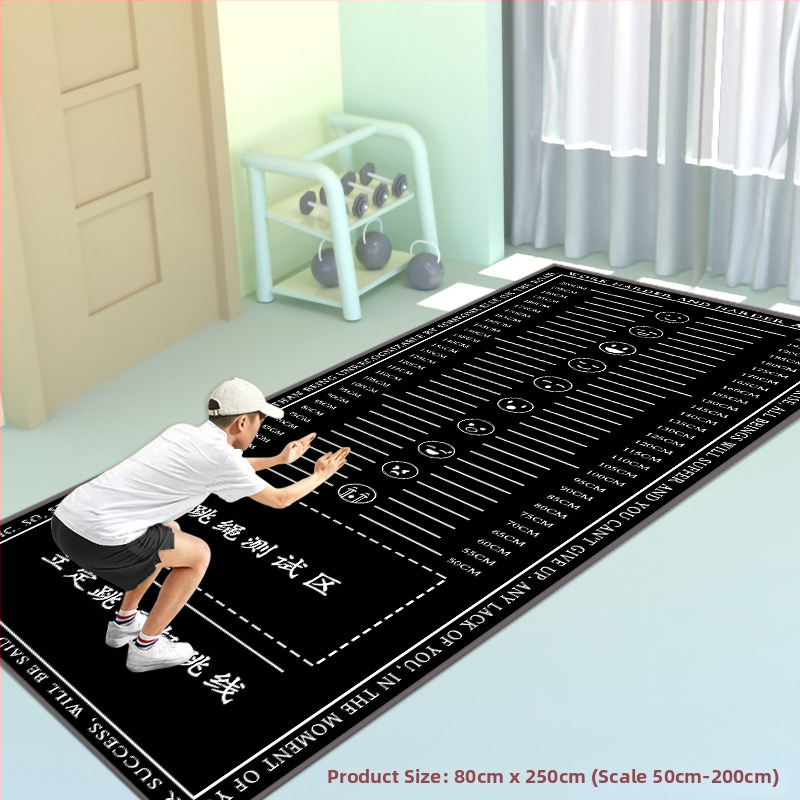 Stovintis šuolių kilimėlis fizinio pasirengimo testui – Yongxin, mikropluoštas, sporto kilimėlis, tinkamas bėgimui, fitnesui ir šokiui