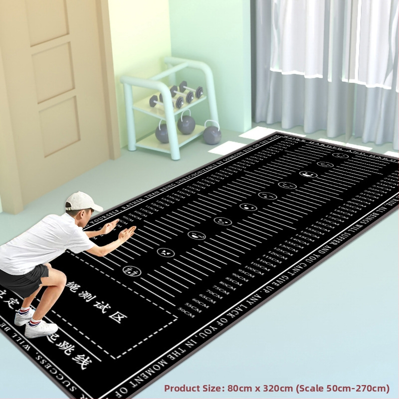 Stovintis šuolių kilimėlis fizinio pasirengimo testui – Yongxin, mikropluoštas, sporto kilimėlis, tinkamas bėgimui, fitnesui ir šokiui
