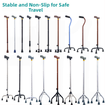 Trekingová palica z hliníkovej zliatiny, varianty: jednonožná, trojnožná a štvornožná