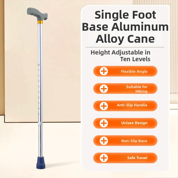 Trekingová palica z hliníkovej zliatiny, varianty: jednonožná, trojnožná a štvornožná