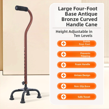 Trekingová palica z hliníkovej zliatiny, varianty: jednonožná, trojnožná a štvornožná