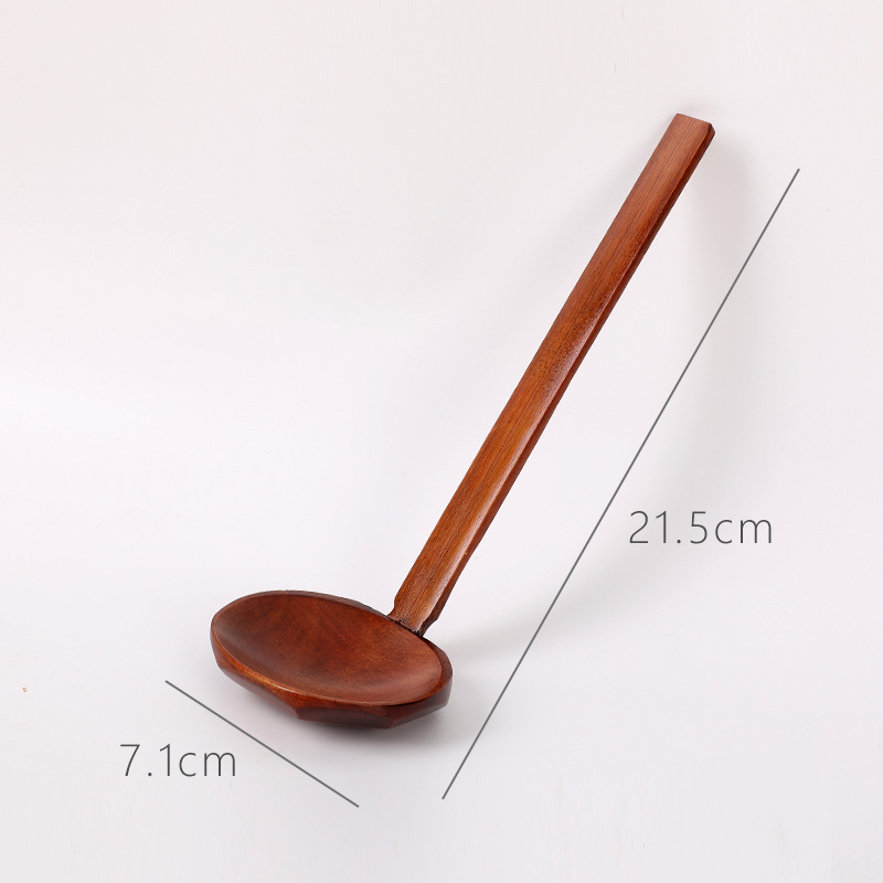 Drvena žlica, modern minimalistički stil, tiskano logo, prilagodljiva obrada, He Shi home marka, prvoklasna kvaliteta