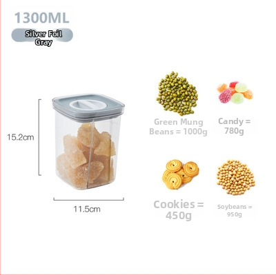 Uždaros PET laikymo talpykla su dangteliu, stačiakrio formos, 1–2 L