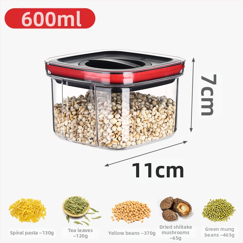 Uždaros PET laikymo talpykla su dangteliu, stačiakrio formos, 1–2 L