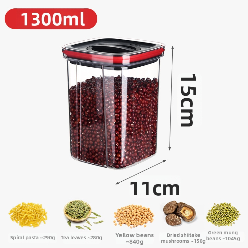 Uždaros PET laikymo talpykla su dangteliu, stačiakrio formos, 1–2 L