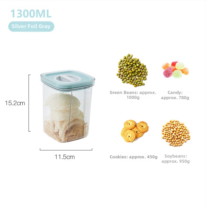 Uždaros PET laikymo talpykla su dangteliu, stačiakrio formos, 1–2 L