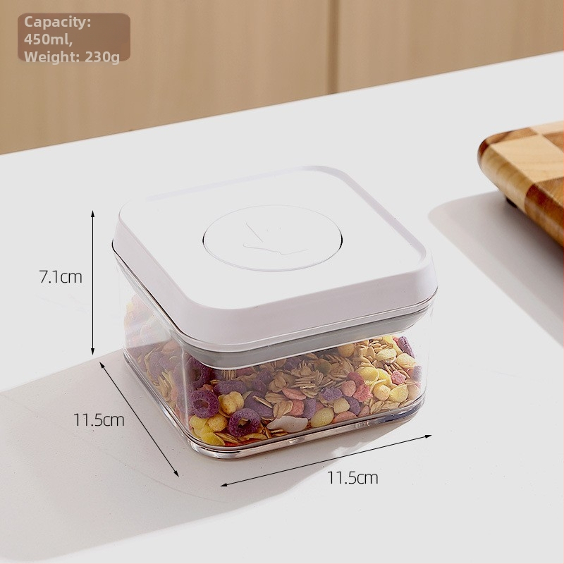 Uždaros PET laikymo talpykla su dangteliu, stačiakrio formos, 1–2 L