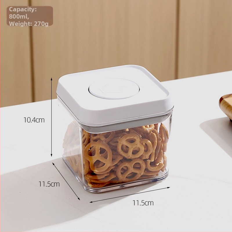 Uždaros PET laikymo talpykla su dangteliu, stačiakrio formos, 1–2 L