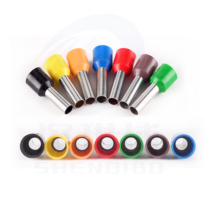 Shen Qibo rúrový terminál E0508 VE1008 E1508, PVC izolovaný, pre elektrikárov
