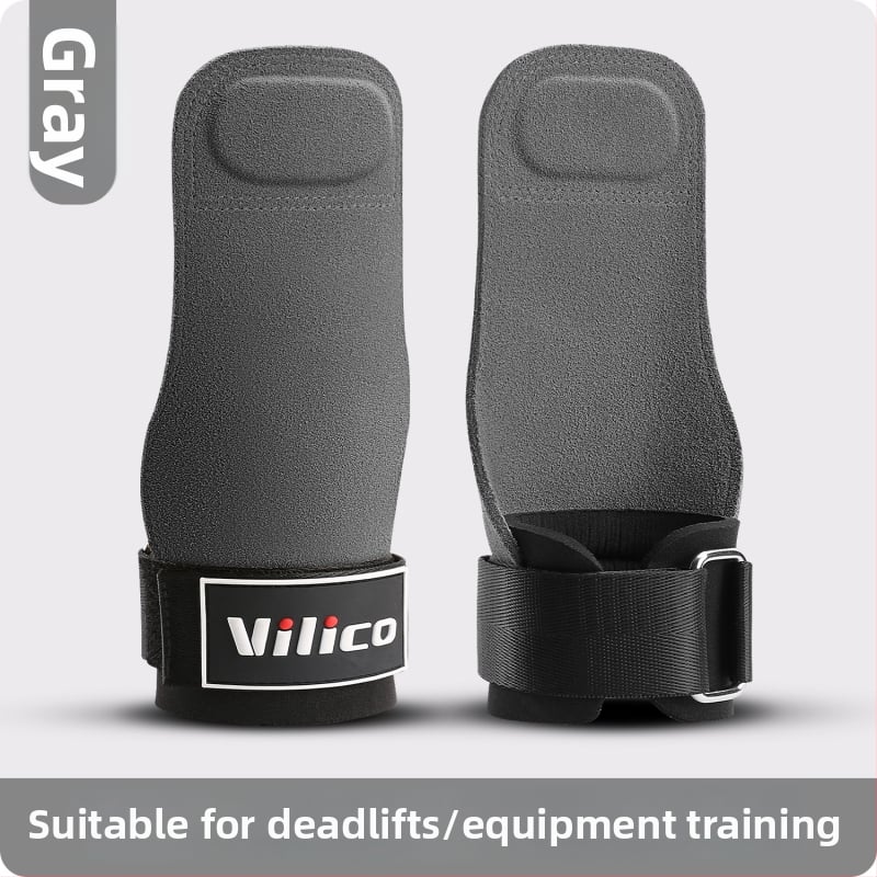 Protecție pentru palmă la ridicarea greutăților – piele de vită, anti-derapant, cu patru degete